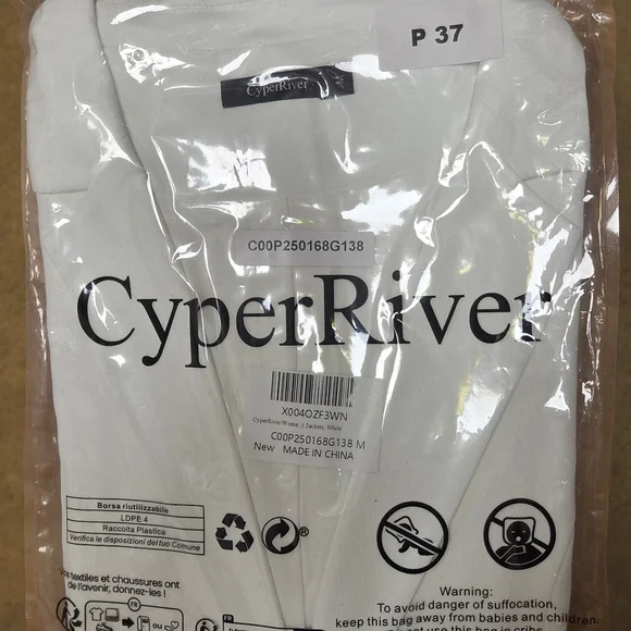 Elegant White Women's Blazer - Picture 3 of 3